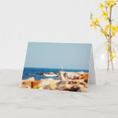 Ein Schädelposten Karte (Gelbe Blume)