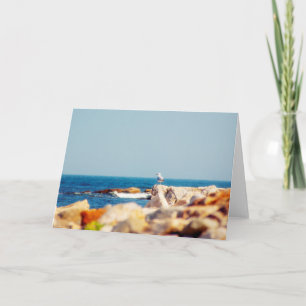 Ein Schädelposten Karte