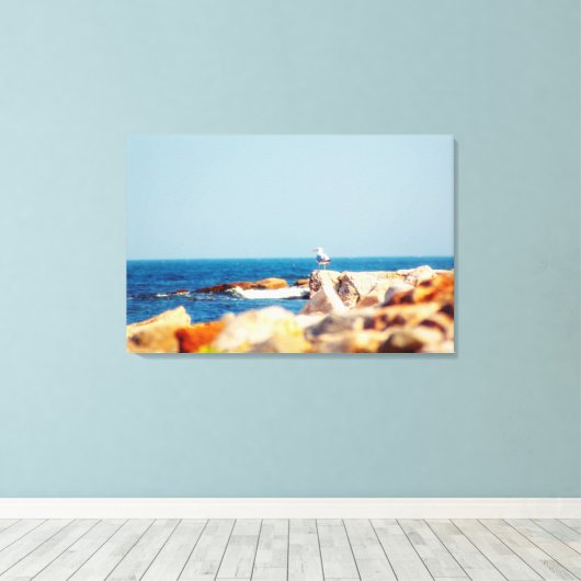 Ein Schädelposten Leinwanddruck (Insitu (Holzboden))