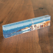 Ein Schädelposten Namensplakette (Seite)