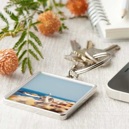 Ein Schädelposten Schlüsselanhänger (Seite)