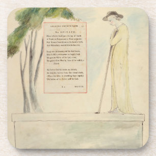 Ein Schäfer, der den Epitaphen, von der Elegie Untersetzer