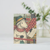 Ein Schafshandel Vintag Postkarte (Stehend Vorderseite)