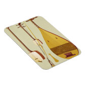 Ein Schamisen, ein Kokyu und ein Biwa, Japanisch,  Magnet (Rechte Seite)