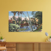 Ein schattiges Retreat im Echo Park Leinwanddruck (Insitu (Wohnzimmer))