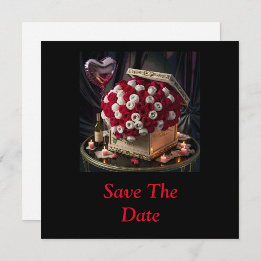 Ein Schatz an Rose Save The Date (Vorne/Hinten)