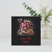Ein Schatz an Rose Save The Date (Stehend Vorderseite)