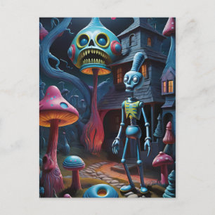 Ein Schauer trifft Groll-Town - Ken Gage Art Postkarte