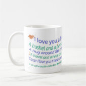 Ein Scheffel und eine Peck-Tasse Kaffeetasse (Links)