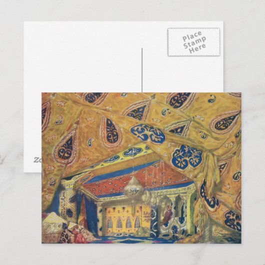 Ein Scheherazade-Salon Postkarte (Vorne/Hinten)