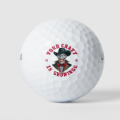 Ein schelender Cowboy Golfball (Vorderseite)