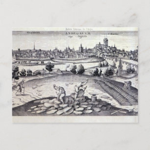 Ein Schieferbruch in Angers, 1561 Postkarte