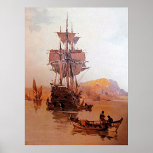 ein Schiff auf See 06 Poster