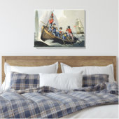 Ein Schiff, das einen Wal angreift und von der Mat Leinwanddruck (Insitu (Schlafzimmer))