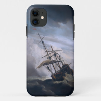 Ein Schiff, das in einem gefährlichen Sturm gebrau Case-Mate iPhone Hülle