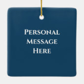 Ein Schiff im Hafen ist eine sichere Inspirationsq Keramikornament (Rückseite)