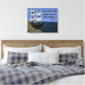 Ein Schiff im Hafen Leinwanddruck (Insitu (Schlafzimmer))