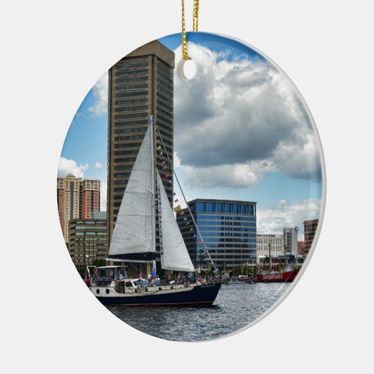 Ein Schiff in Baltimore Keramikornament (Links)