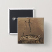 Ein Schiff in den Choppy Meeren, 1864 Button (Vorne & Hinten)