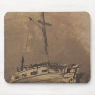 Ein Schiff in den Choppy Meeren, 1864 Mousepad