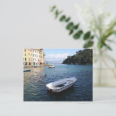 Ein Schiff in Portofino Italien Postkarte (Stehend Vorderseite)