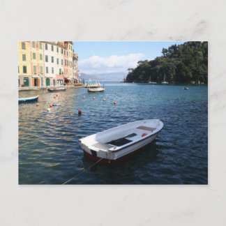 Ein Schiff in Portofino Italien Postkarte