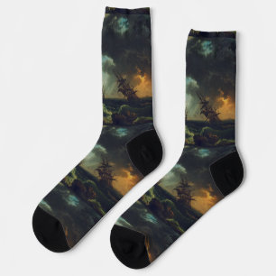 Ein Schiffbruch in stürmischer See von Claude-Jose Socken
