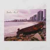 Ein Schiffswrack am Strand. Fortaleza, Brasilien Postkarte (Vorderseite)
