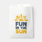 Ein Schild, das Spaß an der Sonne sagt Geschenktütchen (Vorderseite)
