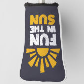 Ein Schild, das Spaß an der Sonne sagt Golf Headcover (Rotieren 90)