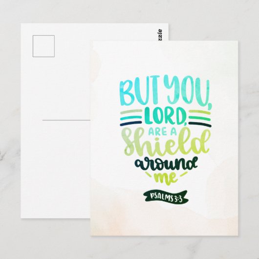 Ein Schild um mich Postkarte (Vorne/Hinten)