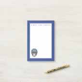 Ein Schimpanse-Motorrad-Reiter | addieren Ihren Post-it Klebezettel (Auf Schreibtisch)