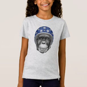Ein Schimpanse-Motorrad-Reiter T-Shirt