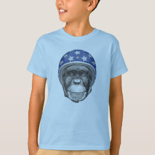 Ein Schimpanse-Motorrad-Reiter T-Shirt