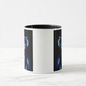 Ein Schimpansen lacht. Tasse (Zentrum)