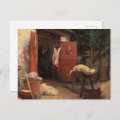 Ein Schlachthaus in Hellebaek von Carl Bloch Postkarte (Vorne/Hinten)