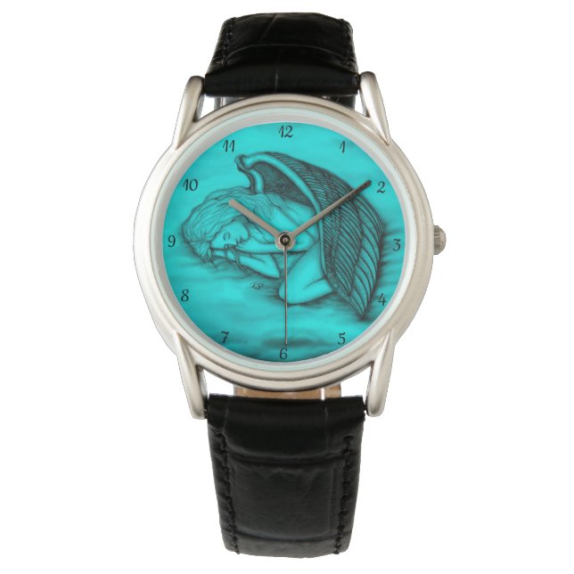 Ein schlafender Engel Armbanduhr (Vorderseite)