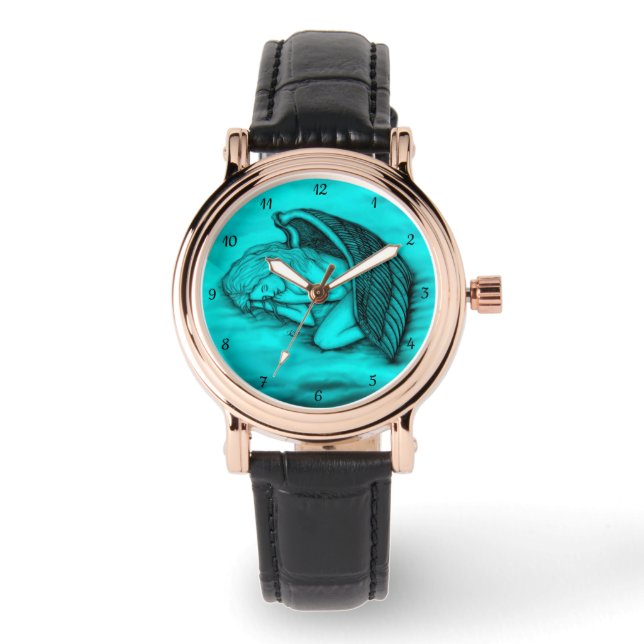 Ein schlafender Engel Armbanduhr (Vorderseite)