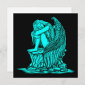 Ein schlafender Engel auf dem Stein (Vorne/Hinten)