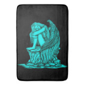 Ein schlafender Engel auf dem Stein Badematte (Vorderseite Vertikal)