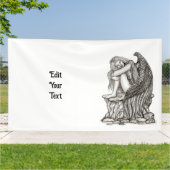 Ein schlafender Engel auf dem Stein Banner (Außenbereich)