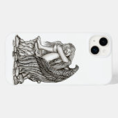 Ein schlafender Engel auf dem Stein Case-Mate iPhone Hülle (Rückseite (Horizontal))