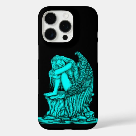 Ein schlafender Engel auf dem Stein Case-Mate iPhone Hülle (Rückseite)