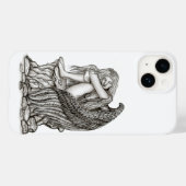 Ein schlafender Engel auf dem Stein Case-Mate iPhone Hülle (Rückseite (Horizontal))