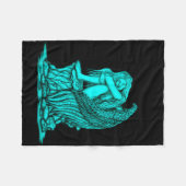 Ein schlafender Engel auf dem Stein Fleecedecke (Vorderseite (Horizontal))
