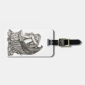 Ein schlafender Engel auf dem Stein Gepäckanhänger (Vorderseite horizontal)