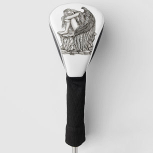 Ein schlafender Engel auf dem Stein Golf Headcover