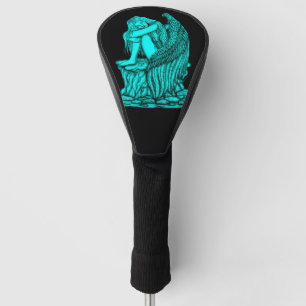Ein schlafender Engel auf dem Stein Golf Headcover