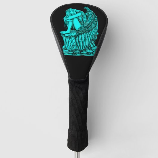 Ein schlafender Engel auf dem Stein Golf Headcover (Vorderseite)