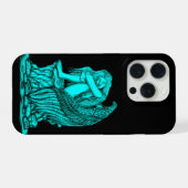 Ein schlafender Engel auf dem Stein iPhone Hülle (Rückseite (Horizontal))